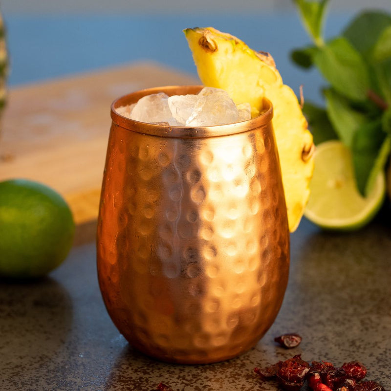 Kupferbecher Lima – Cocktailbecher (gehämmert, 470 ml)
