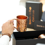 Cataleya Copper Cup Set - 2x cocktail cups (hammered, 400 ml)
