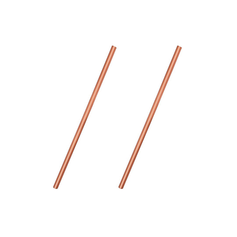 Straw made of pure copper, 2-piece