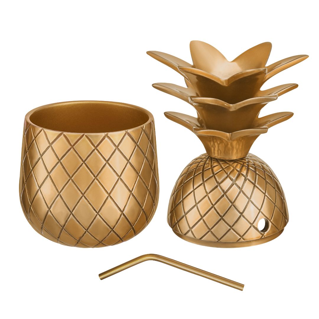 Ananas Becher, 300 ml, Farbe: Gold | & Cup Specter